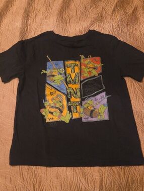Teenage Mutant Ninja Turtles Black Kids Graphic T-Shirt